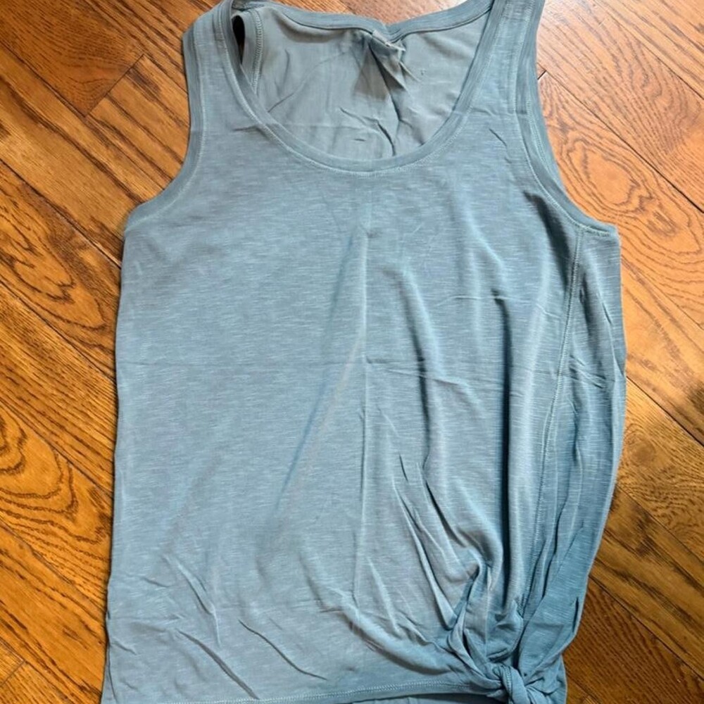 Calia by Circle Underwood women’s blue tank top with tie accent Size M #bodysuit